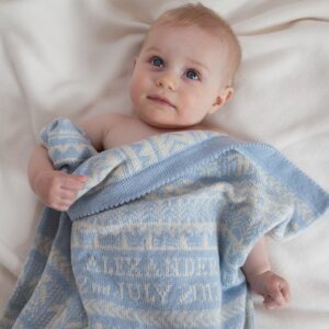 Personalised Cashmere Baby Blanket - Osborne