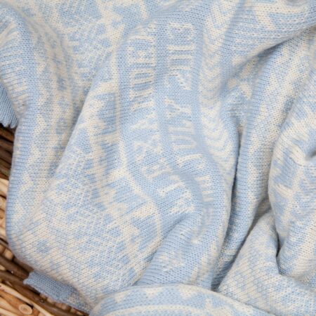 Osborne cashmere baby blanket close-up